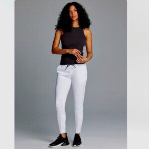 NWT Greyson Sequoia Joggers -Arctic White w/ Black Drawstring-Size Large, Womens